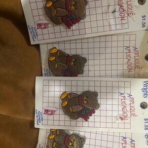 Tom & Teddy Brown Bear Appliqué Stamps